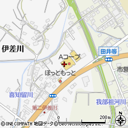 伊差川食堂周辺の地図