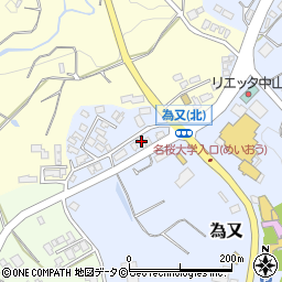 沖縄県名護市為又1219-243周辺の地図