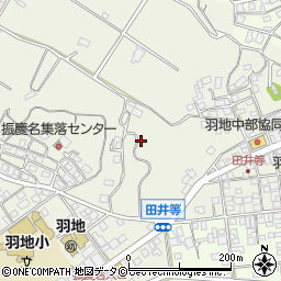 沖縄県名護市田井等周辺の地図
