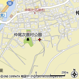 沖縄県名護市仲尾次周辺の地図