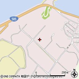 沖縄県名護市仲尾周辺の地図