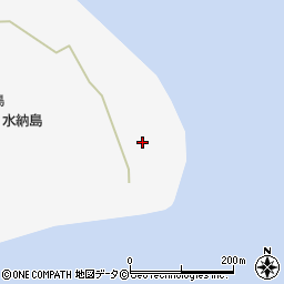水納島灯台周辺の地図