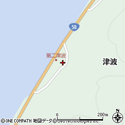 津波公民館周辺の地図