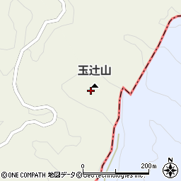 玉辻山周辺の地図