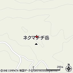 ネクマチヂ岳周辺の地図