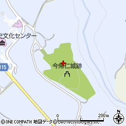 今帰仁城跡周辺の地図