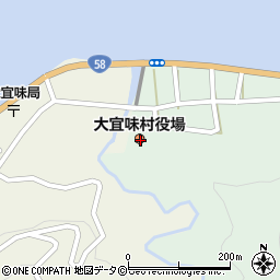 沖縄県大宜味村（国頭郡）周辺の地図