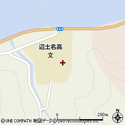 辺土名高校周辺の地図