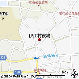伊江村役場周辺の地図