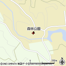 国頭村森林公園周辺の地図