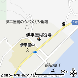 沖縄県島尻郡伊平屋村周辺の地図