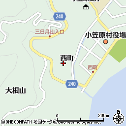 東京都小笠原村父島西町24周辺の地図