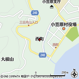 東京都小笠原村父島西町周辺の地図