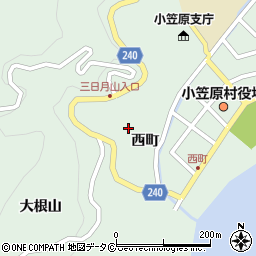 東京都小笠原村父島西町24-35周辺の地図