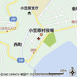 父島ペンション周辺の地図