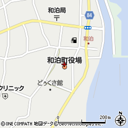和泊町役場　議会事務局周辺の地図