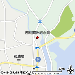 西郷南洲記念館周辺の地図