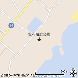 笠石海浜公園周辺の地図