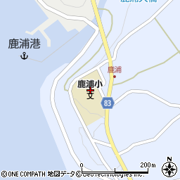 伊仙町立鹿浦小学校周辺の地図