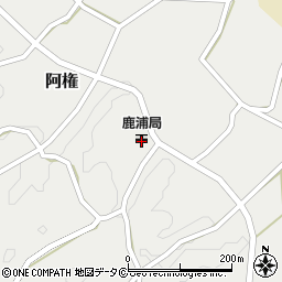 鹿浦郵便局周辺の地図