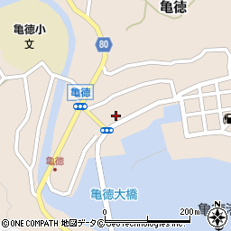 徳之島亀徳郵便局 ＡＴＭ周辺の地図
