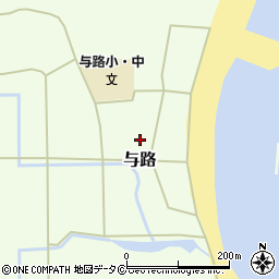 鹿児島県大島郡瀬戸内町与路周辺の地図