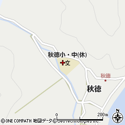 秋徳小中学校周辺の地図