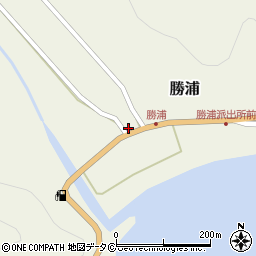 勝浦簡易郵便局周辺の地図
