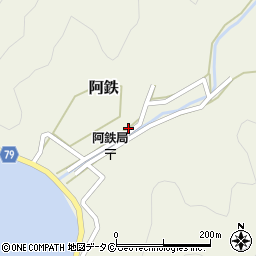 鹿児島県大島郡瀬戸内町阿鉄108周辺の地図