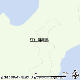 江仁屋離島周辺の地図