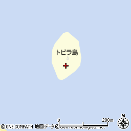 トビラ島周辺の地図