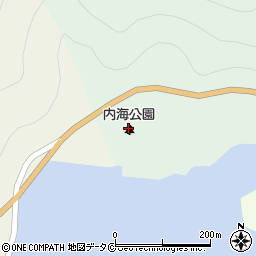 内海公園周辺の地図