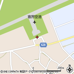 喜界島空港売店周辺の地図