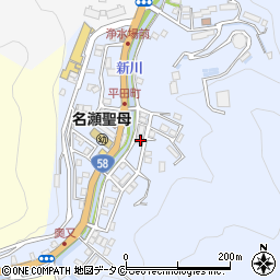 鹿児島県奄美市名瀬平田町18-17周辺の地図