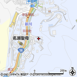 鹿児島県奄美市名瀬平田町18-26周辺の地図