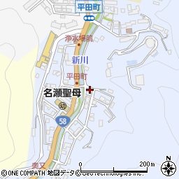 鹿児島県奄美市名瀬平田町18-21周辺の地図