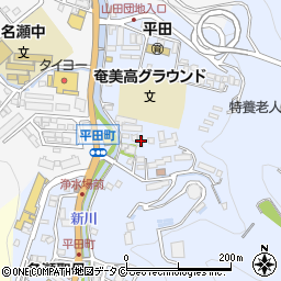 鹿児島県奄美市名瀬平田町6-25周辺の地図