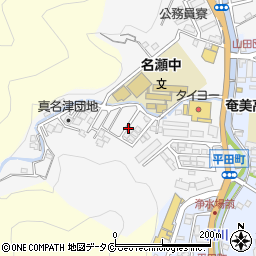 鹿児島県奄美市名瀬真名津町周辺の地図