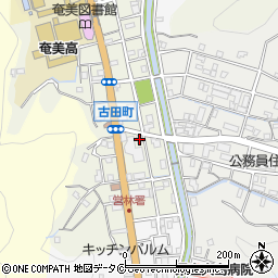 奄美大島信用金庫古田支店周辺の地図