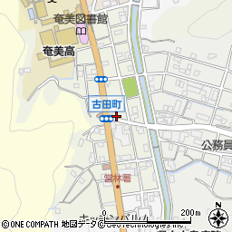 鹿児島県奄美市名瀬古田町12-33周辺の地図