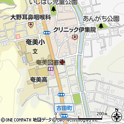 鹿児島県奄美市名瀬古田町2-15周辺の地図