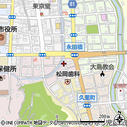 大迫製菓店周辺の地図