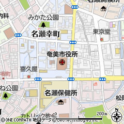 奄美市役所周辺の地図