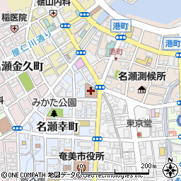 名瀬郵便局周辺の地図