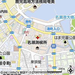 鹿児島県奄美市名瀬港町周辺の地図