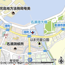 岩崎産業株式会社　名瀬給油所周辺の地図
