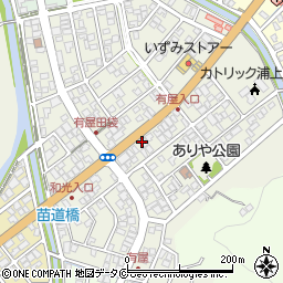 奄美市役所　斎場周辺の地図