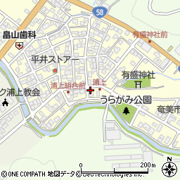鹿児島県奄美市名瀬浦上町39-1周辺の地図