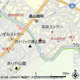 浦上入口周辺の地図