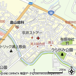 鹿児島県奄美市名瀬浦上町30-16周辺の地図